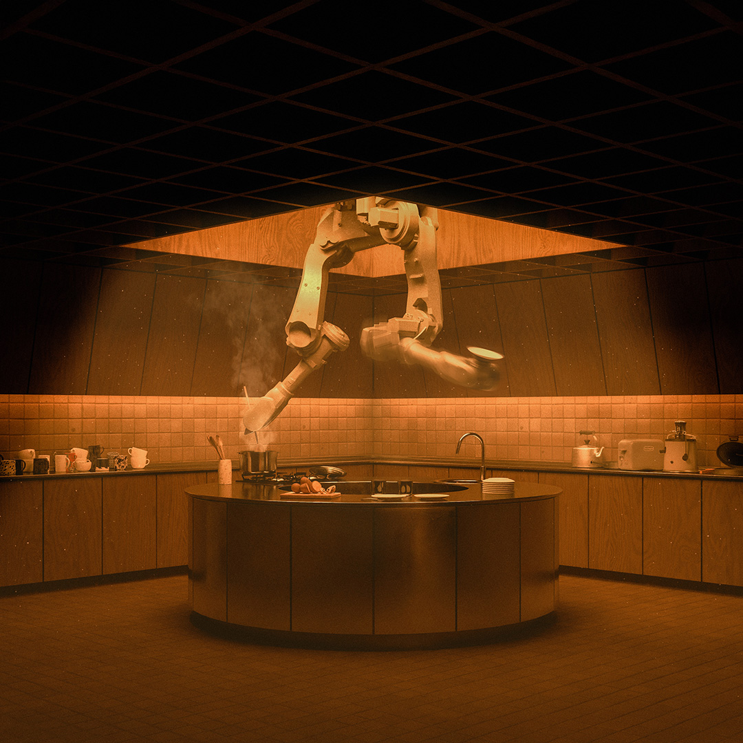 Vue intérieure de la cuisine de la House of Anthology
