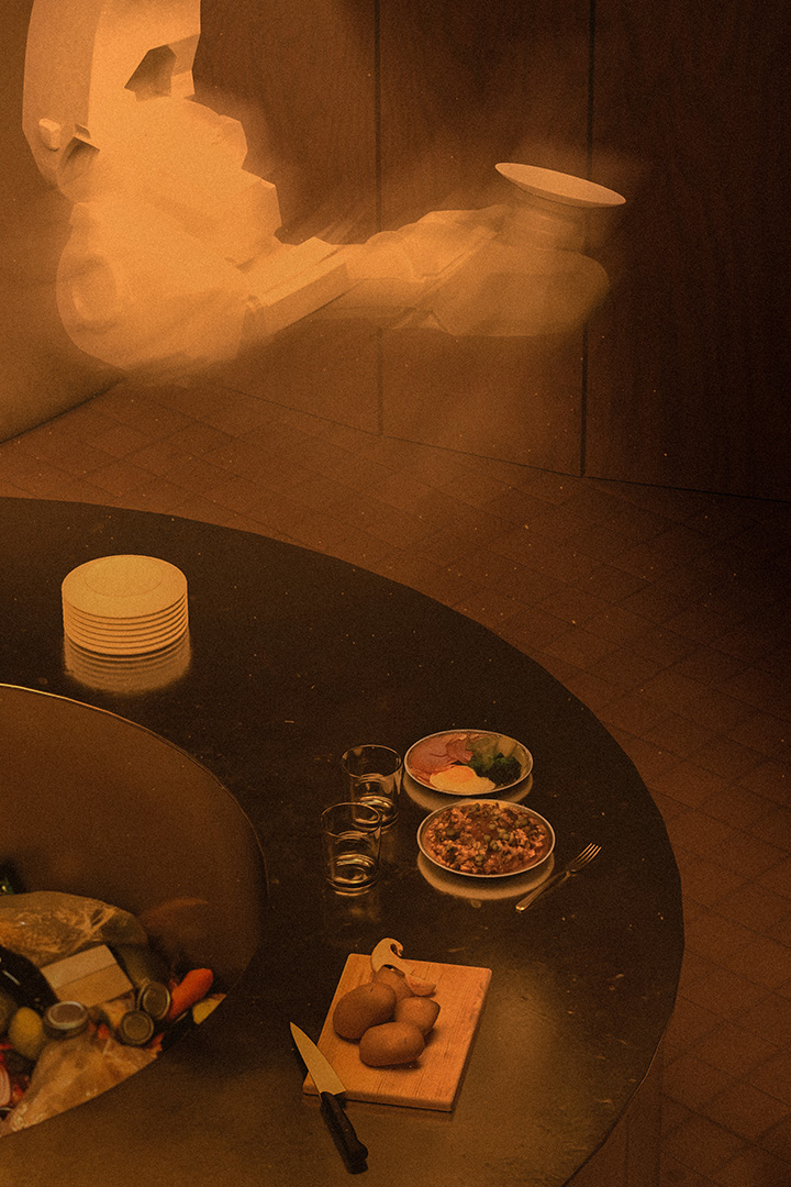Vue intérieure de la cuisine de la House of Anthology