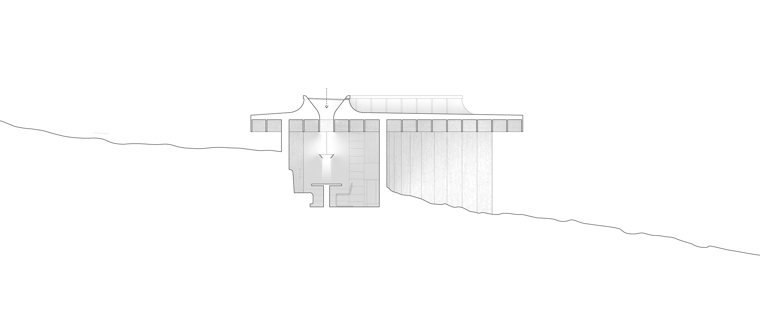 Coupe de la salle à manger de la House of Anthology