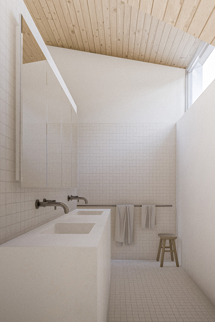 Résidence Roberval, Vue intérieure de la salle de bain